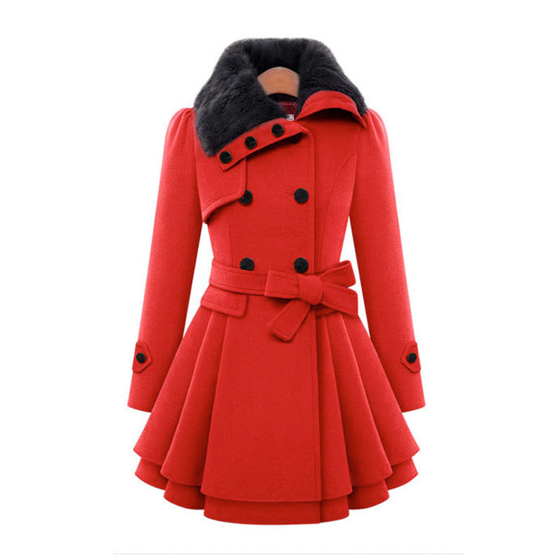 Katrina – Borg Collar Short Coat