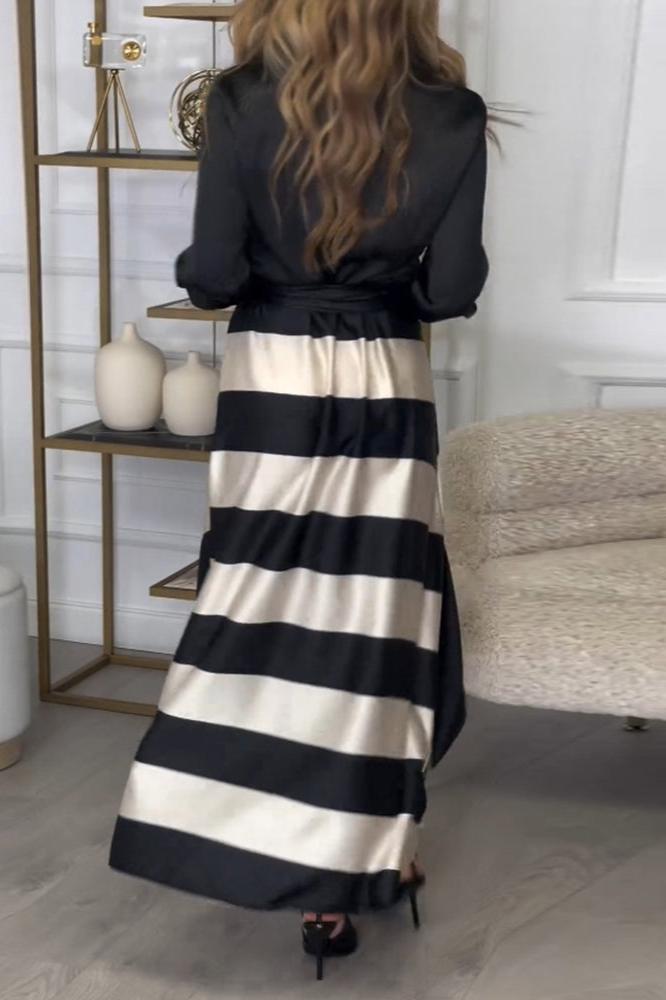 EMMA – Elegant Striped Dress