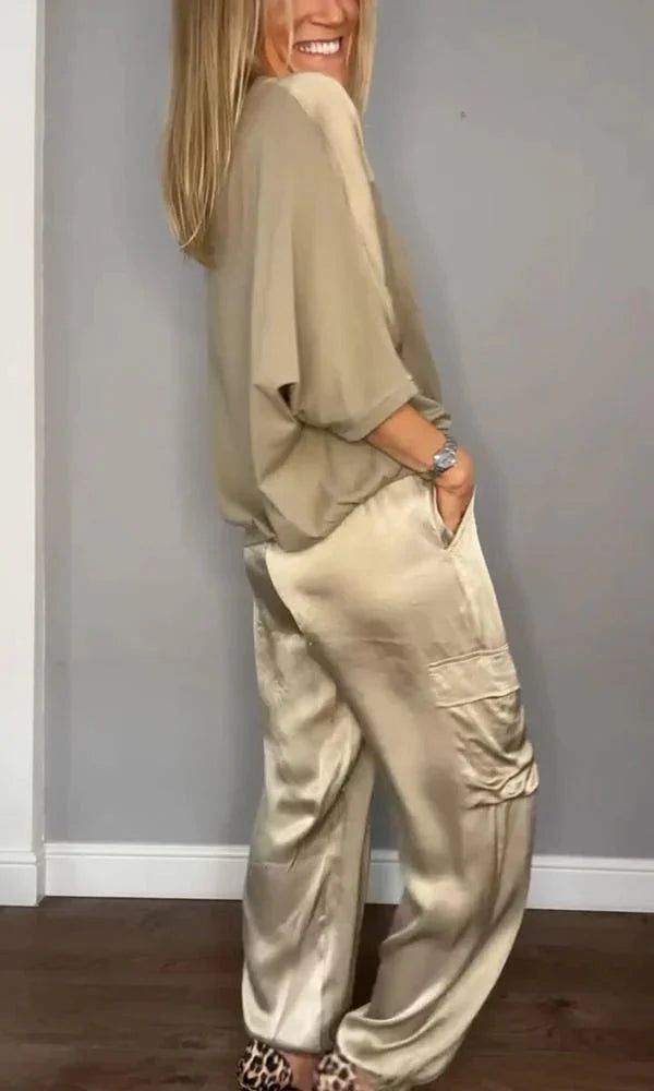 Margaret – Elegant Satin Set