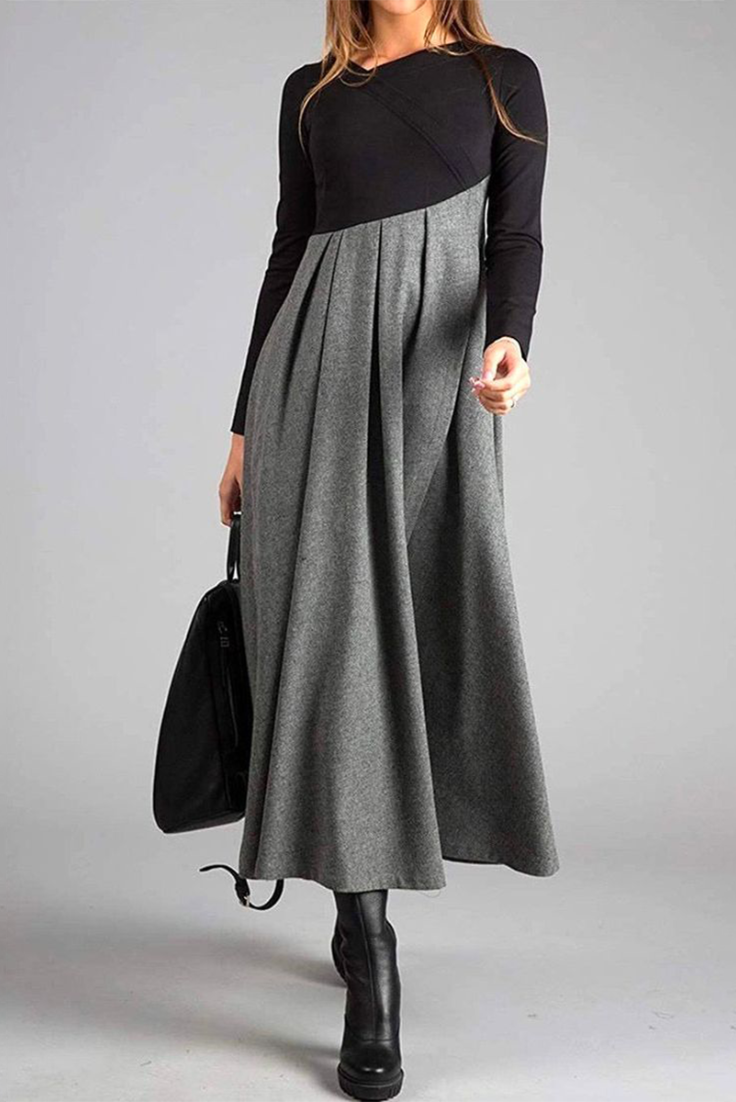 Samantha – Contrast Maxi Dress