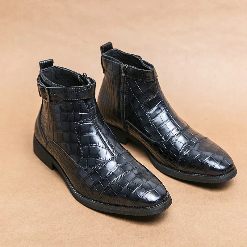 Baron – Leather Boots with Buckle