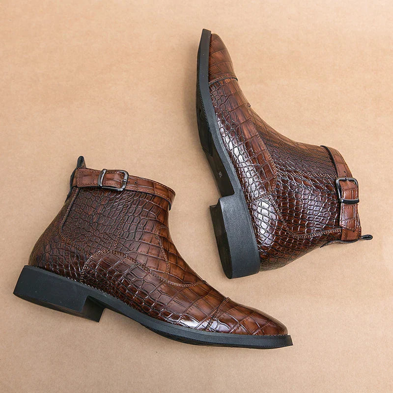 Baron – Leather Boots with Buckle