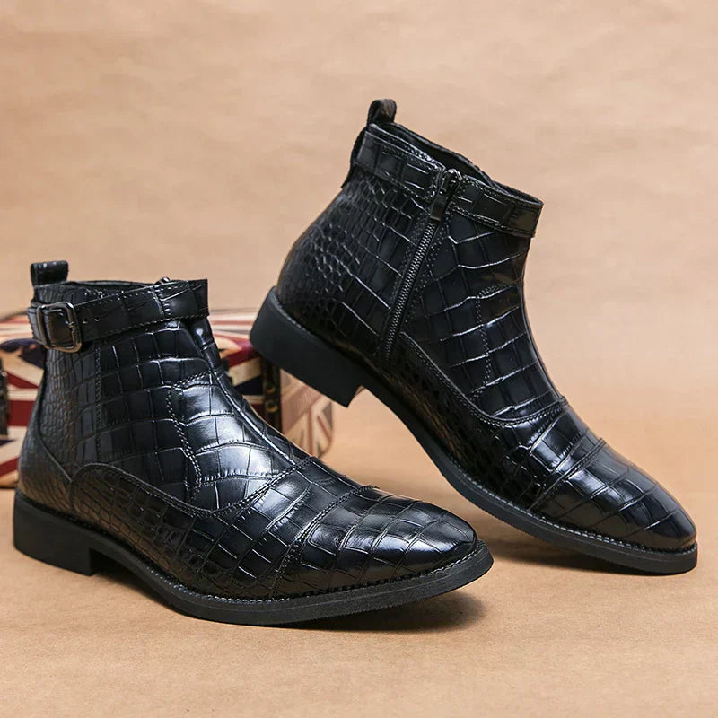Baron – Leather Boots with Buckle