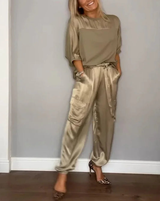 Margaret – Elegant Satin Set