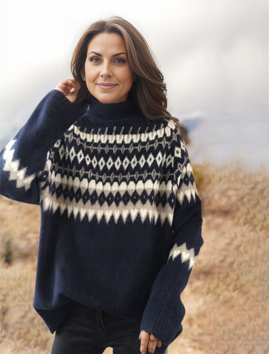 Georgina – High-neck Knitted Jumper
