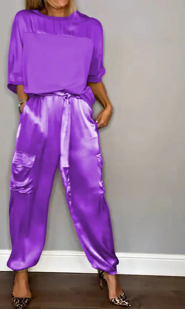 Margaret – Elegant Satin Set