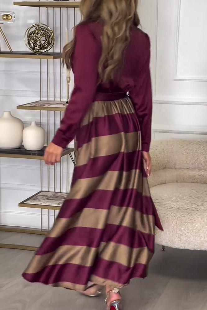 EMMA – Elegant Striped Dress