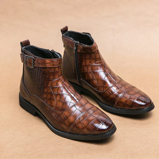 Baron – Leather Boots with Buckle