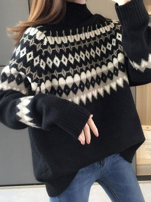 Georgina – High-neck Knitted Jumper