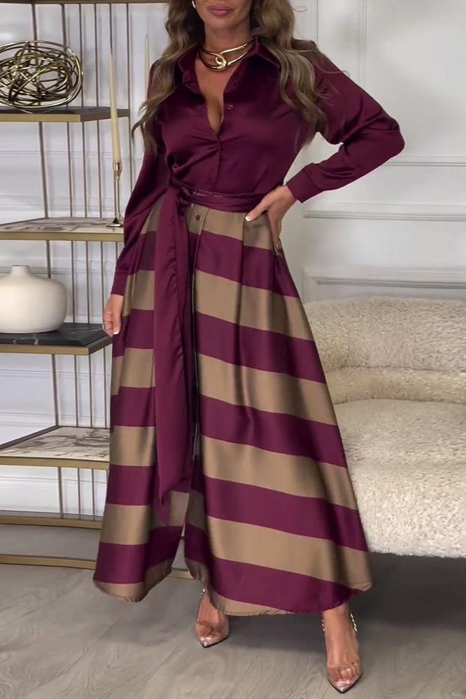 EMMA – Elegant Striped Dress