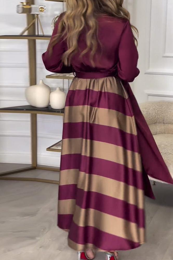 EMMA – Elegant Striped Dress